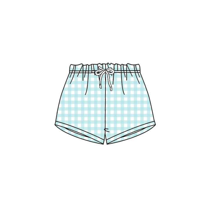 SS0455Kids Plaid Shorts Summer Bottoms for Baby Boys Girls Cartoon Plaid Cotton Breathable Baby Kids Clothing Summer Shorts