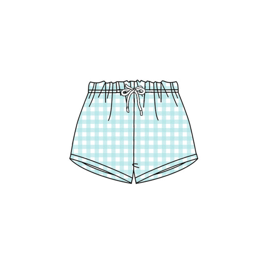 SS0455Kids Plaid Shorts Summer Bottoms for Baby Boys Girls Cartoon Plaid Cotton Breathable Baby Kids Clothing Summer Shorts