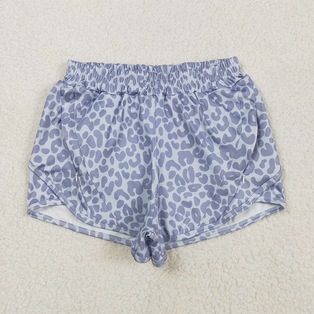 6.21 SS0468RTS NO MOQ Adult Women's Summer Shorts Adult Women Gray Camo Summer Shorts