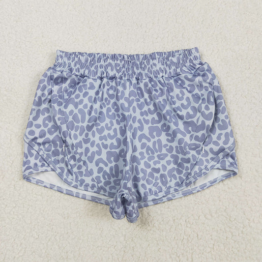 6.21 SS0468RTS NO MOQ Adult Women's Summer Shorts Adult Women Gray Camo Summer Shorts