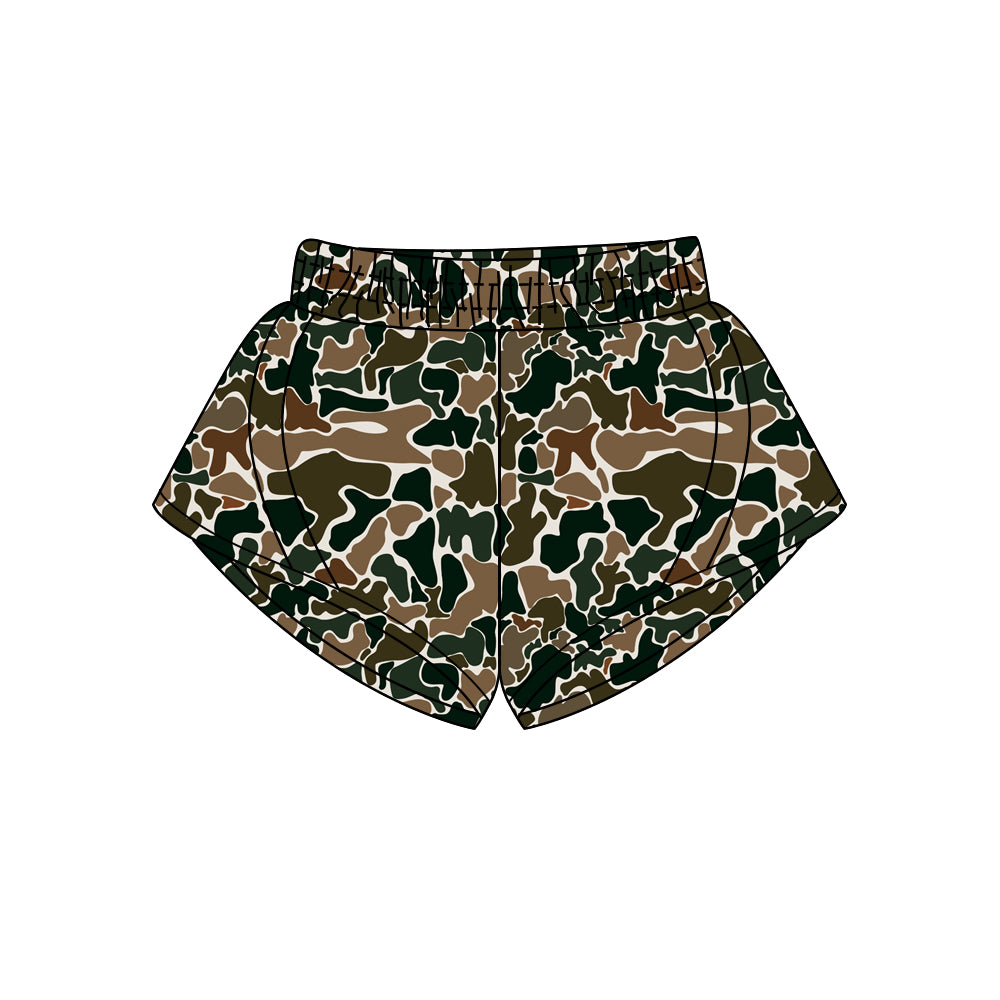Grey Leopard Print Women's Summer Shorts Adult Animal Patterned Casual Loose Fit High Waist Trousers