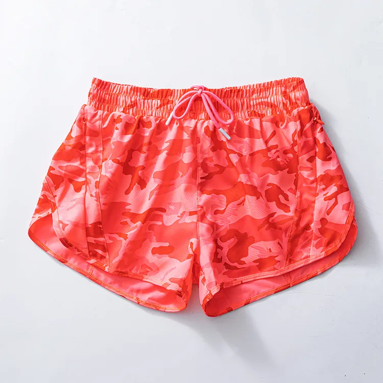 Kids Girls Green Camo Elastic Waist Summer Shorts - Flexible Fit Casual Clothing for Children
