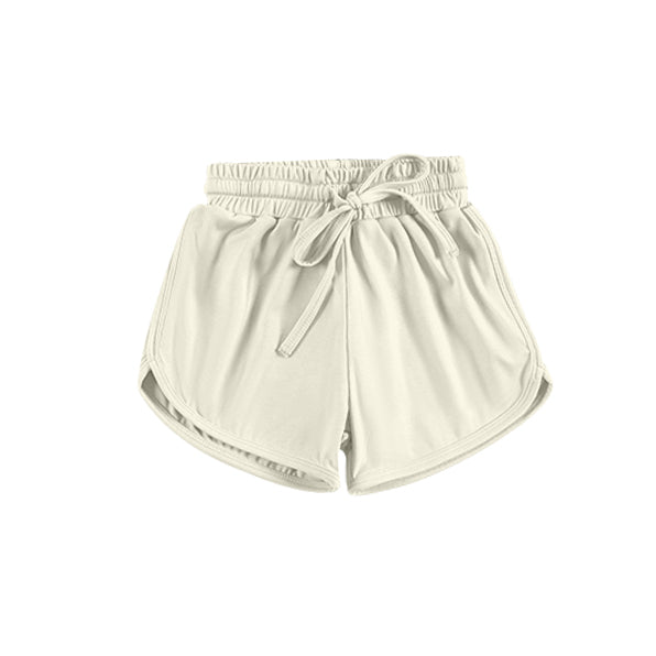 pre order Kids Girls Green Elastic Waist Active Wear Yoga Shorts - Comfortable Flexible Fitness Training Sportswear