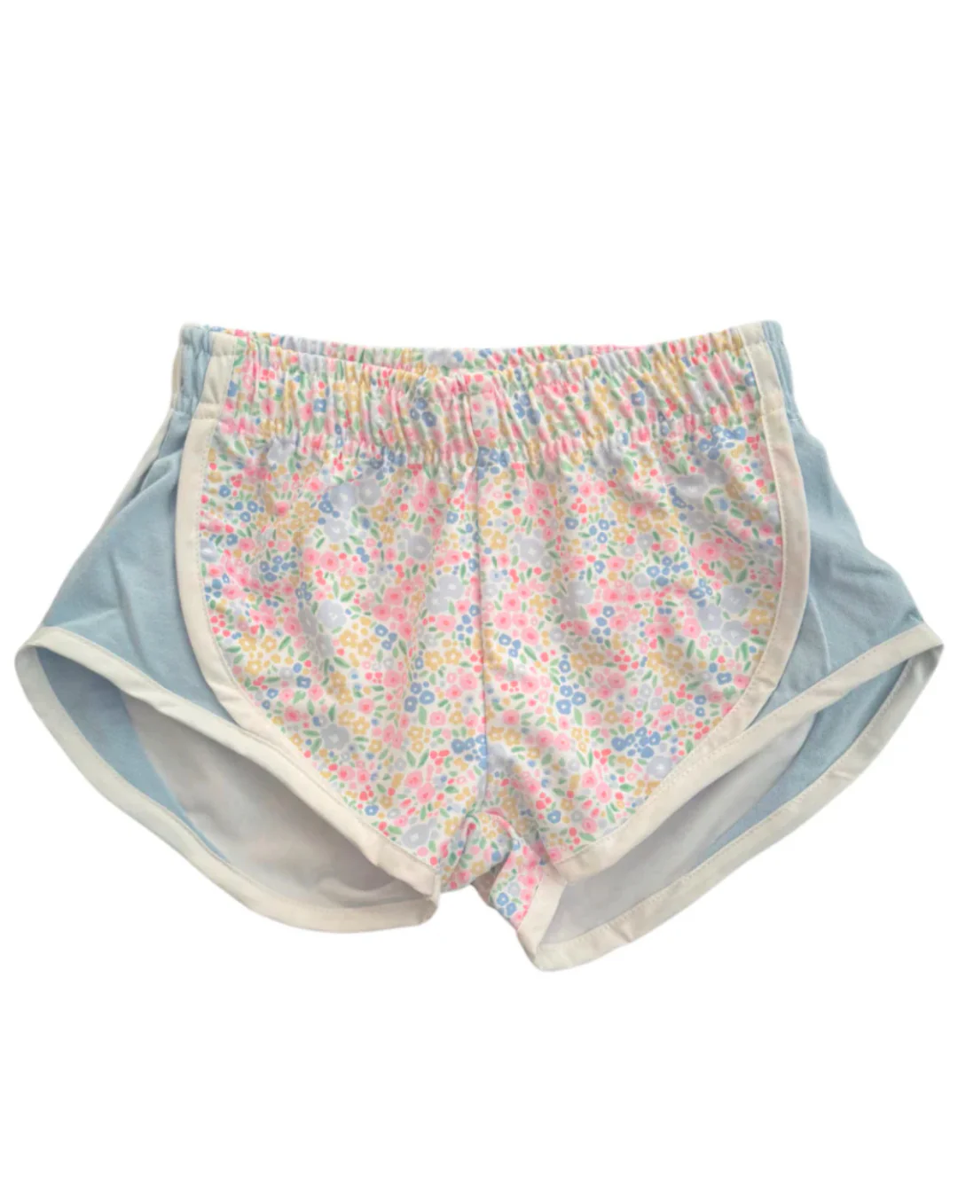 5.19   Pre order Light Blue Floral Baby Girls Summer Shorts for Toddlers Kids' Summer Clothing Floral Print Girls' Shorts Light Blue Baby Girls' Summer Outfit