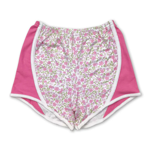 RTS Sibling Baby Girls Floral Camo Summer Shorts Bottoms