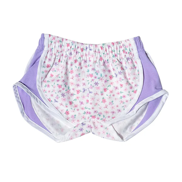 5.19   Pre order Light Blue Floral Baby Girls Summer Shorts for Toddlers Kids' Summer Clothing Floral Print Girls' Shorts Light Blue Baby Girls' Summer Outfit