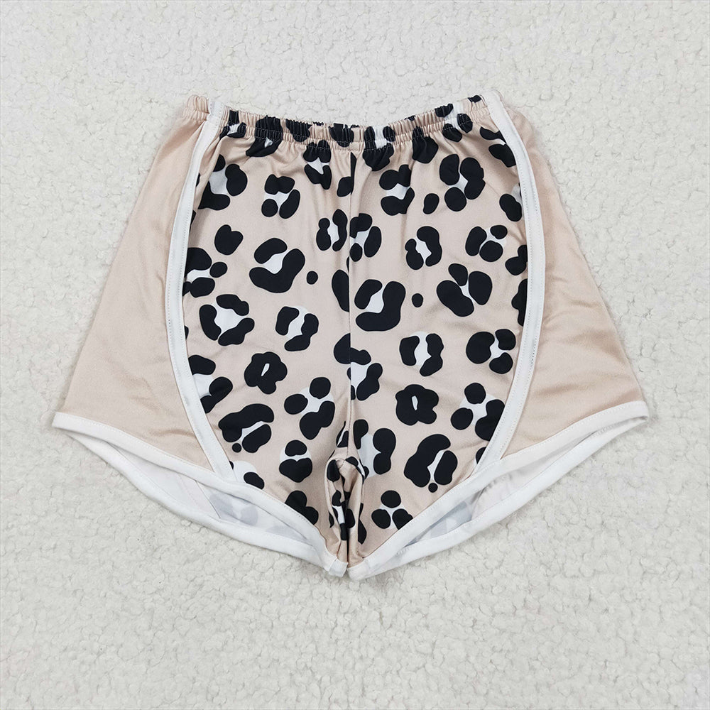 6.19 SS0526RTS NO MOQ Baby Girls Shorts Baby Girls Cow Print Leopard Shorts Bottoms