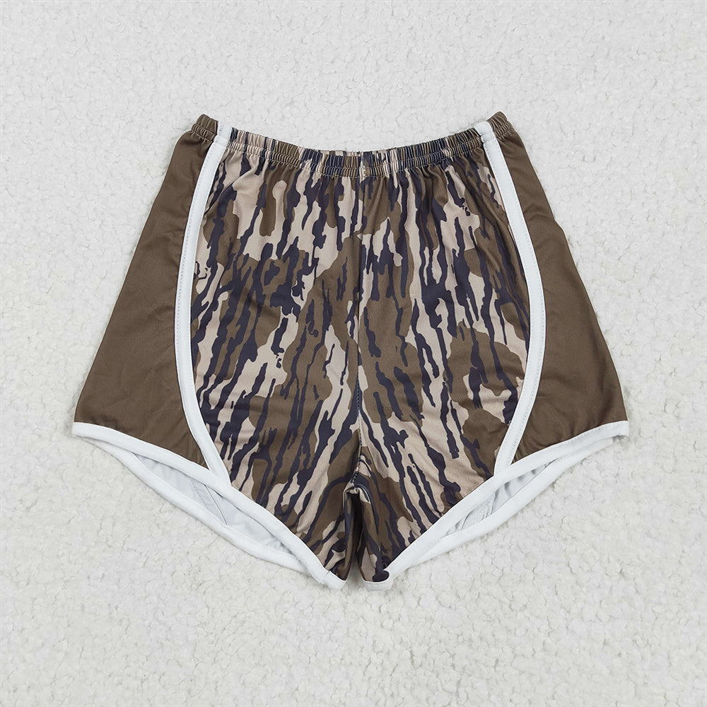 7.15 SS0528RTS NO MOQ Baby Girls Shorts Baby Girls Olive Bottomland Camo Shorts Bottoms
