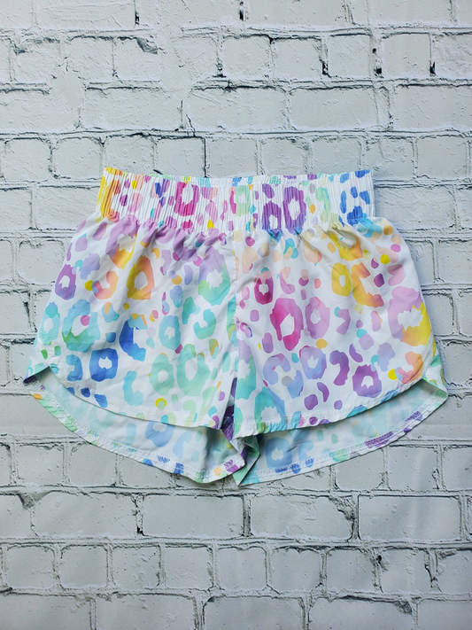 5.22  SS0532 Pre order Baby Girls Colorful Leopard Biking Shorts Bottoms