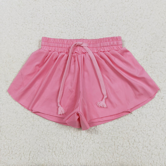 USA Shop (in stock) SS0546 Baby Girls Summer Yoga Shorts Baby Girls Pink Skort Shorts Bottoms
