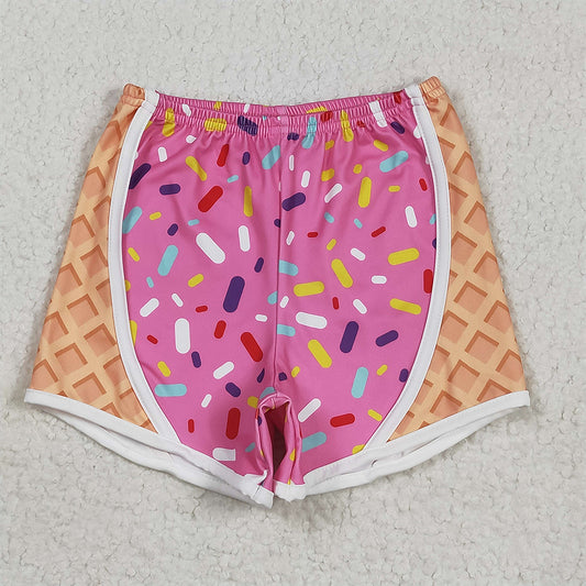8.25 S0570RTS NO MOQ Baby Girls Yoga Shorts baby girl clothes team yoga pink summer shorts