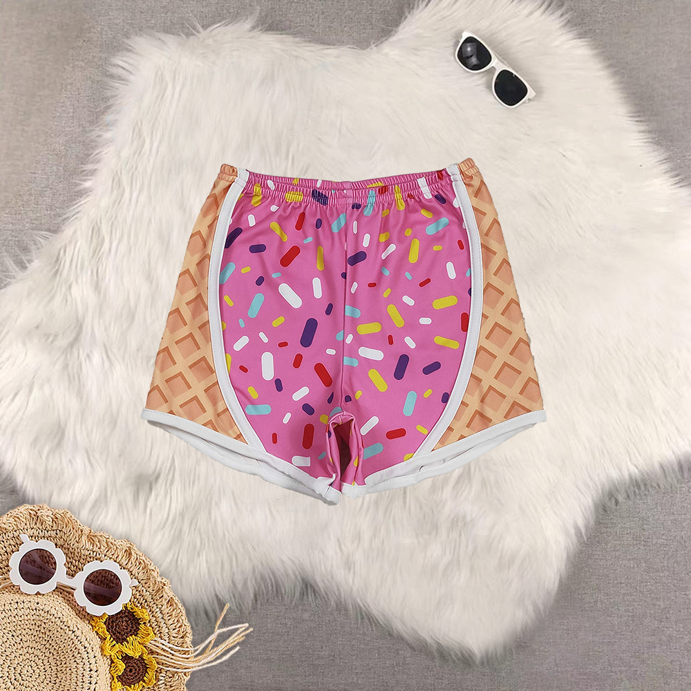 RTS Sibling Baby Girls  sprinkle ice cream kids girls team summer shorts