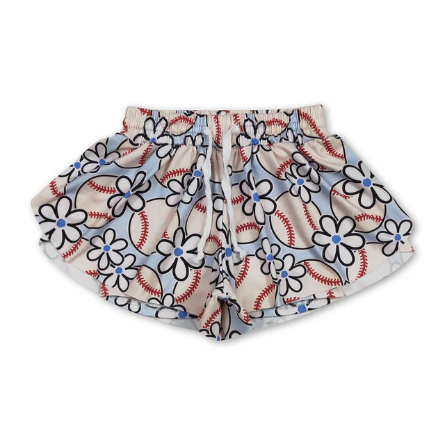 RTS Sibling Baby Girls Colorful Bows Leopard Skorts Ruffle Summer Shorts Bottoms