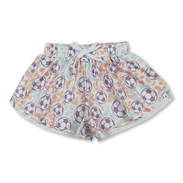 RTS Sibling Baby Girls Colorful Bows Leopard Skorts Ruffle Summer Shorts Bottoms