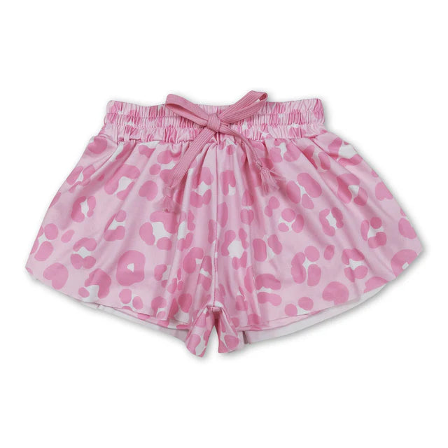 5.26 RTS NO MOQ （In stock）GT1419+SS0587 Sleeveless lips kids girls Valentine's shirt with activewear summer yoga shorts