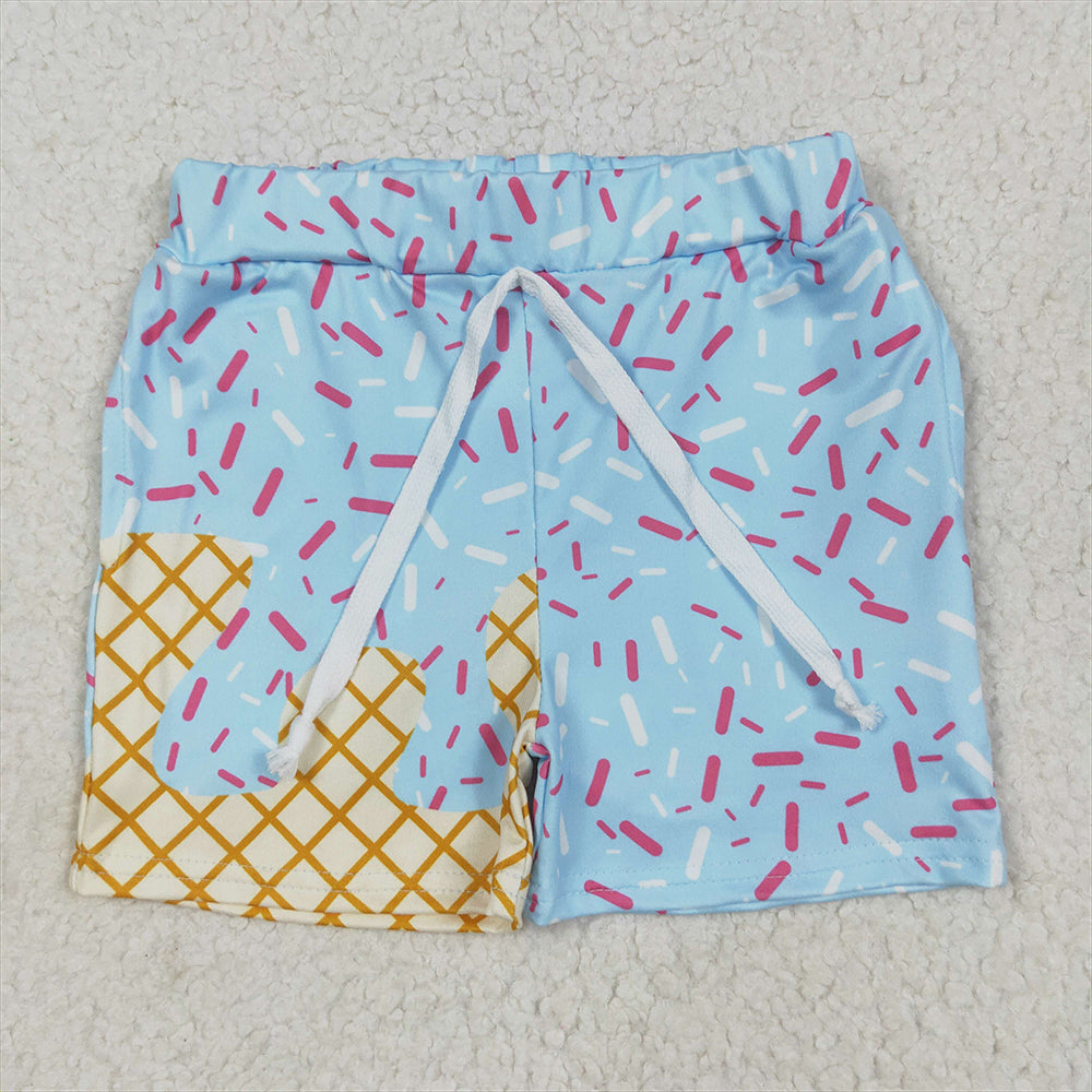 8.16 USA Shop (in stock) SS0609  Baby Boys Summer Shorts Baby Boys Ice Cream Drip Team Shorts Bottom