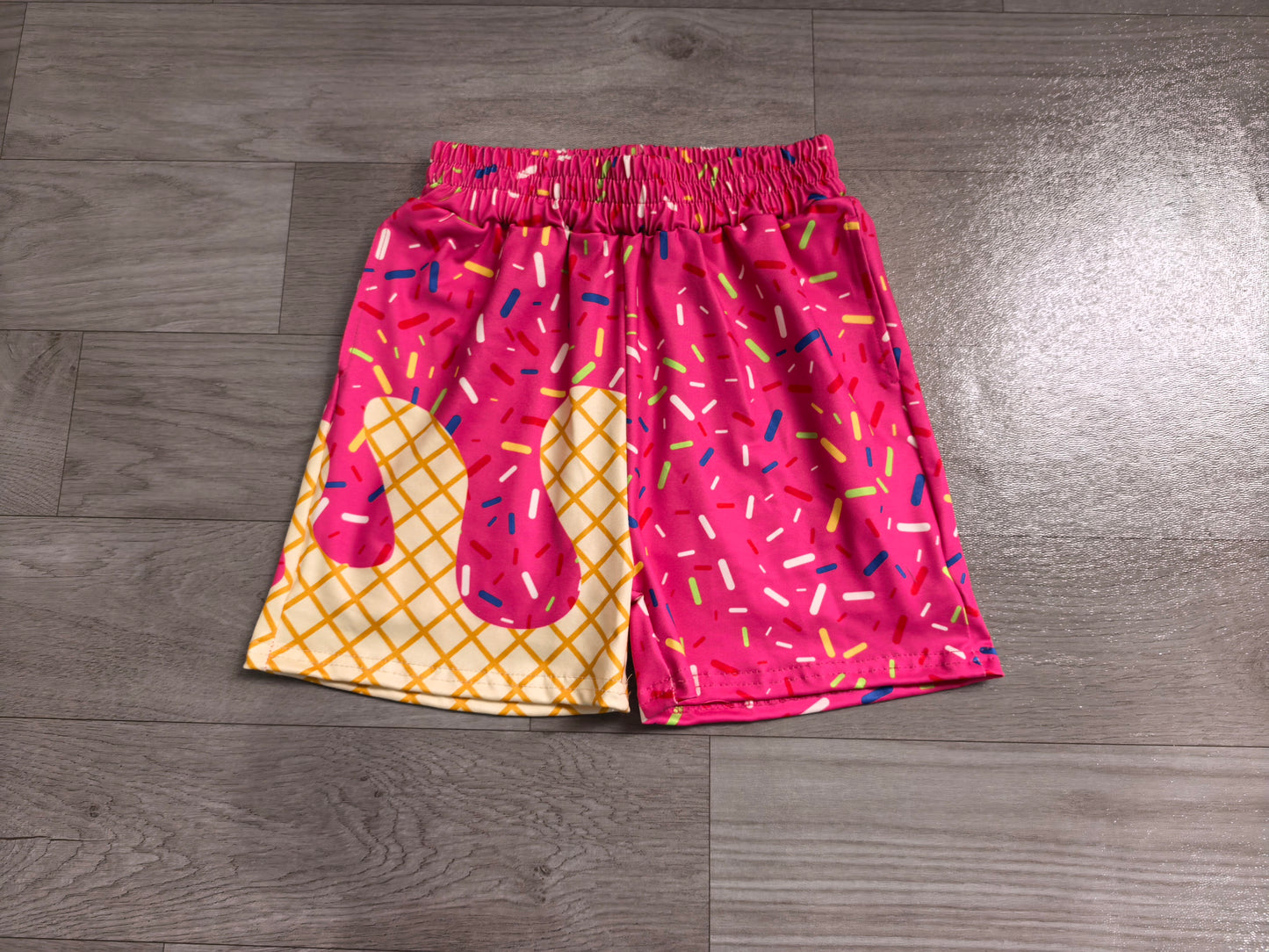SS0636 Pre order No Moq Baby Boys Watermelon Drip Team Shorts Bottom