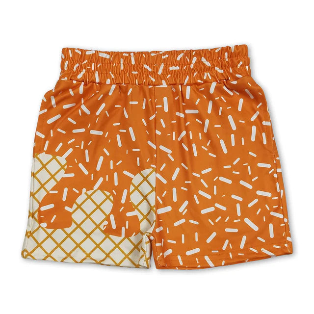 RTS Sibling Baby Boys Ice Cream Drip Sprinkles Stars Summer Shorts Bottoms