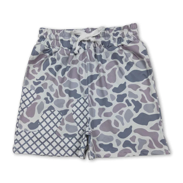 RTS Sibling Baby Boys Camo Drip Pockets Southern Hunting Shorts Bottom