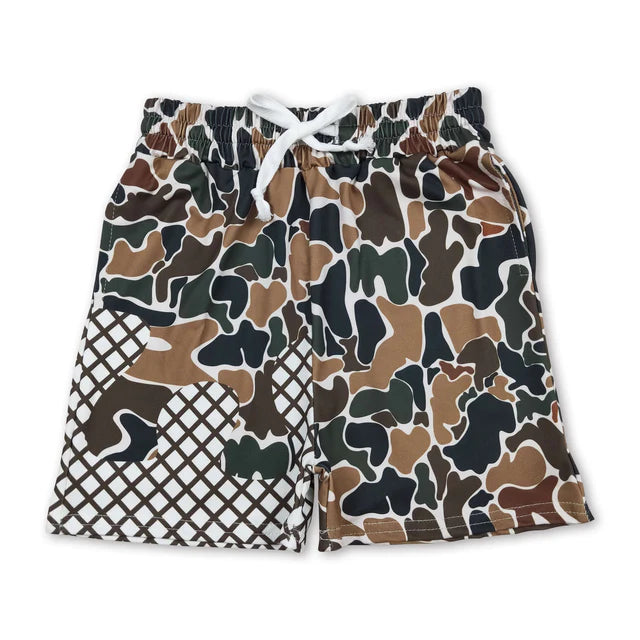 RTS Sibling Baby Boys Camo Drip Pockets Southern Hunting Shorts Bottom