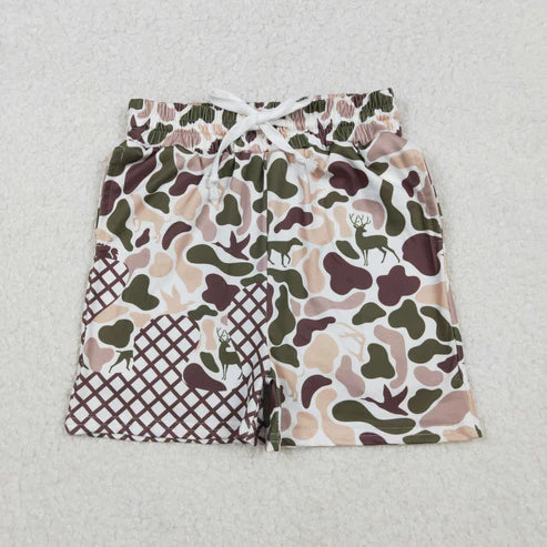 10.29 RTS Sibling Baby Boys Camo Drip Pockets Southern Hunting Shorts Bottom
