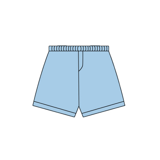 10.1 SS0668 Pre order No Moq Yoga fabric Baby Girls Blue Yoga Shorts Bottoms