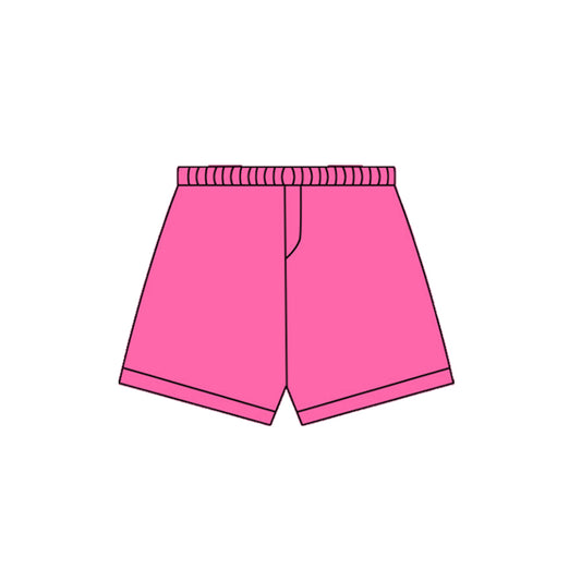 10.1 SS0669 Pre order No Moq Yoga fabric Baby Girls Hot Pink Yoga Shorts Bottoms