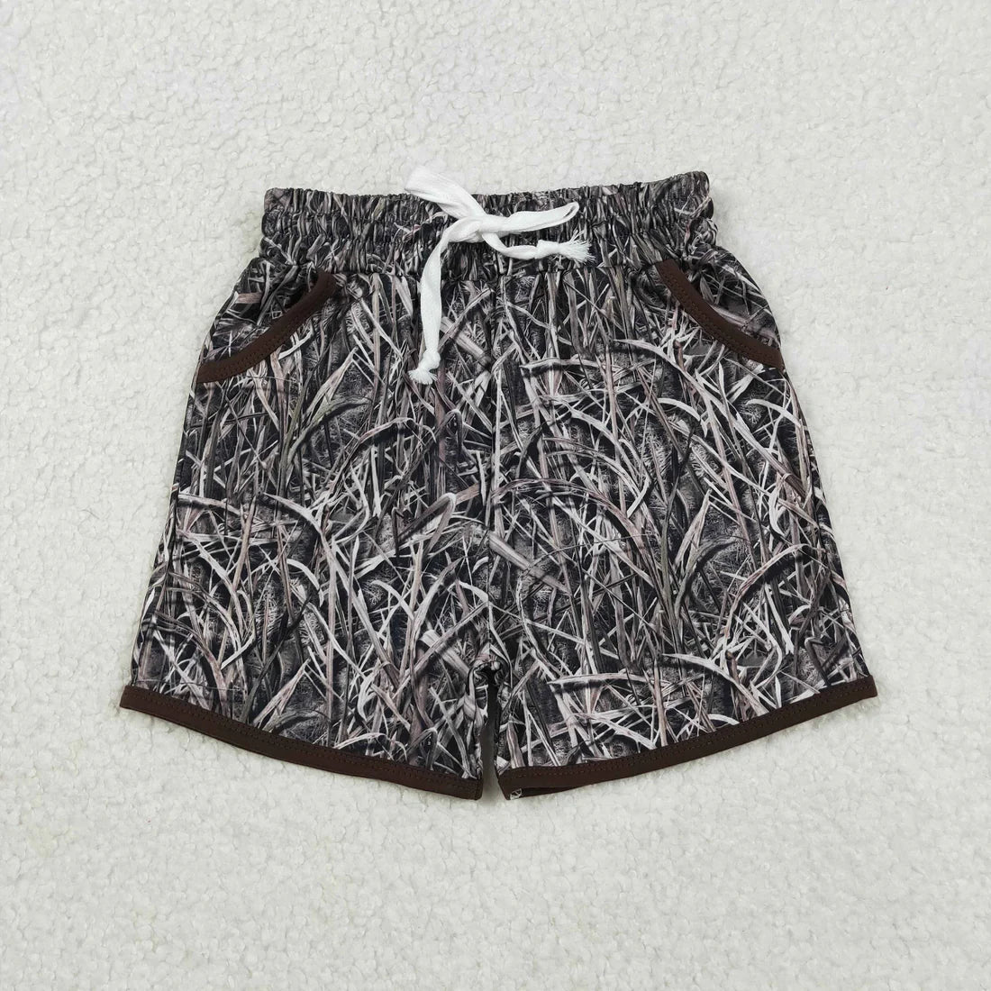 3.18 RTS Sibling Baby Boys Southern Camo Ducks Hunting Pockets Shorts Bottom