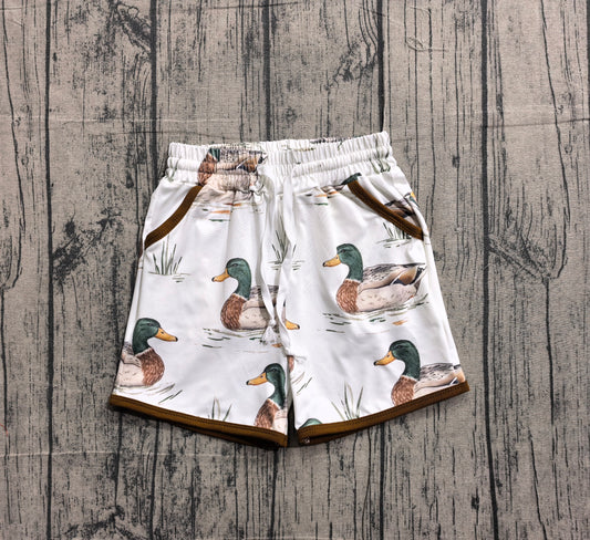 1.31 SS0677 Sample No Moq Baby Boys Ducks Plaid Hunting Pockets Shorts Bottom