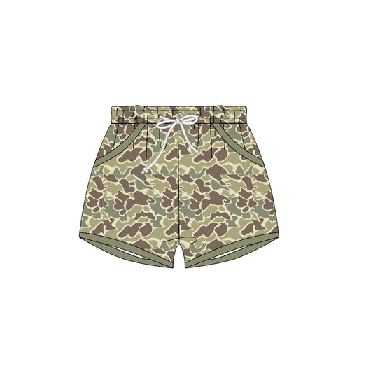 10.21 SS0695 Pre order No Moq Baby Boys Khaki Camo Pockets Shorts Bottoms