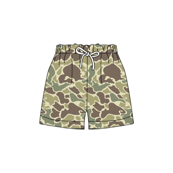 10.22 SS0696 Pre order No Moq Baby Boys Green Camo Shorts Bottoms