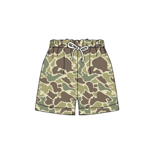 10.22 SS0696 Pre order No Moq Baby Boys Green Camo Shorts Bottoms