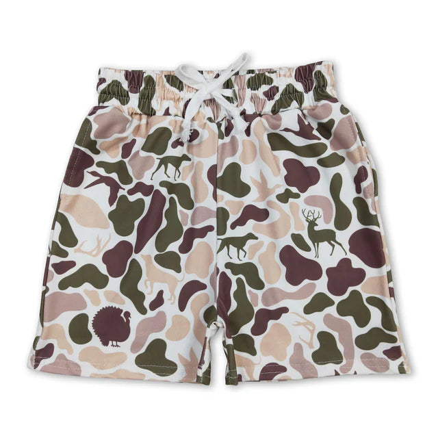 RTS Sibling 11 Colors Baby Boys Southern Camo Pockets Shorts Bottoms