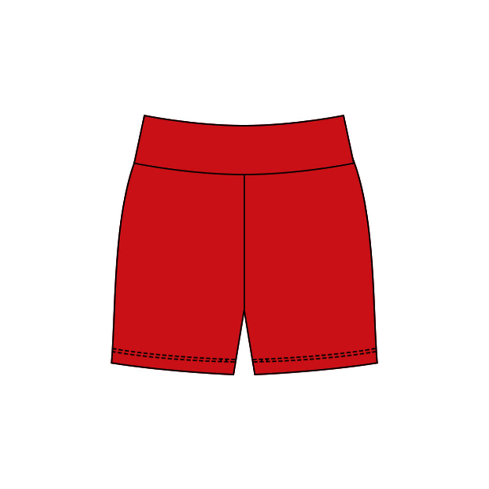10.30 SS0720 Pre order No Moq Yoga fabric Baby Girls Red Yoga Shorts Bottom