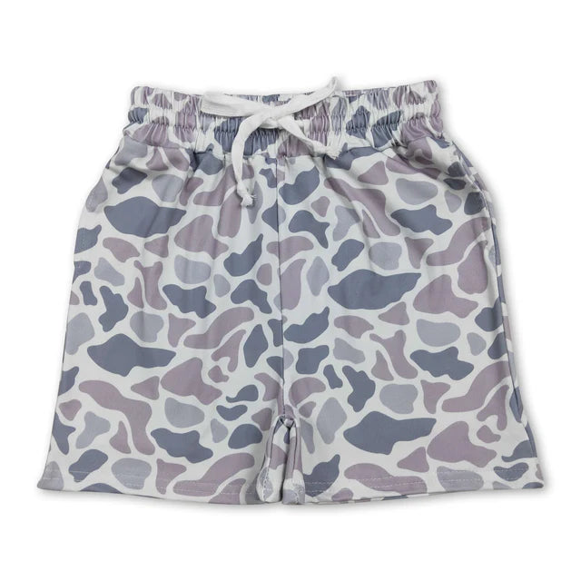 RTS Sibling 11 Colors Baby Boys Southern Camo Pockets Shorts Bottoms