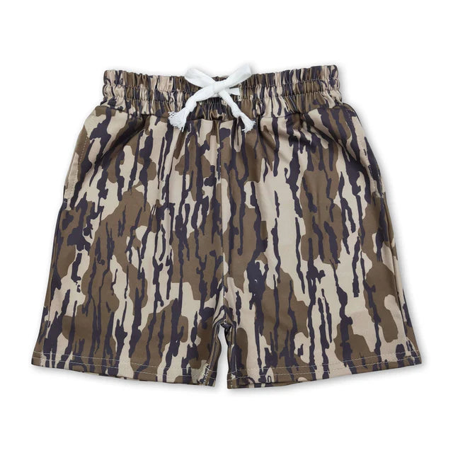 RTS Sibling 11 Colors Baby Boys Southern Camo Pockets Shorts Bottoms