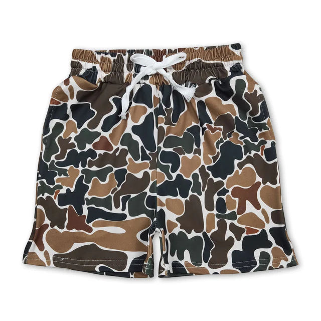 5.14 RTS NO MOQ （In stock）BT1200+SS0732 Short sleeves dark camo pockets kids boys button down shirt outfits
