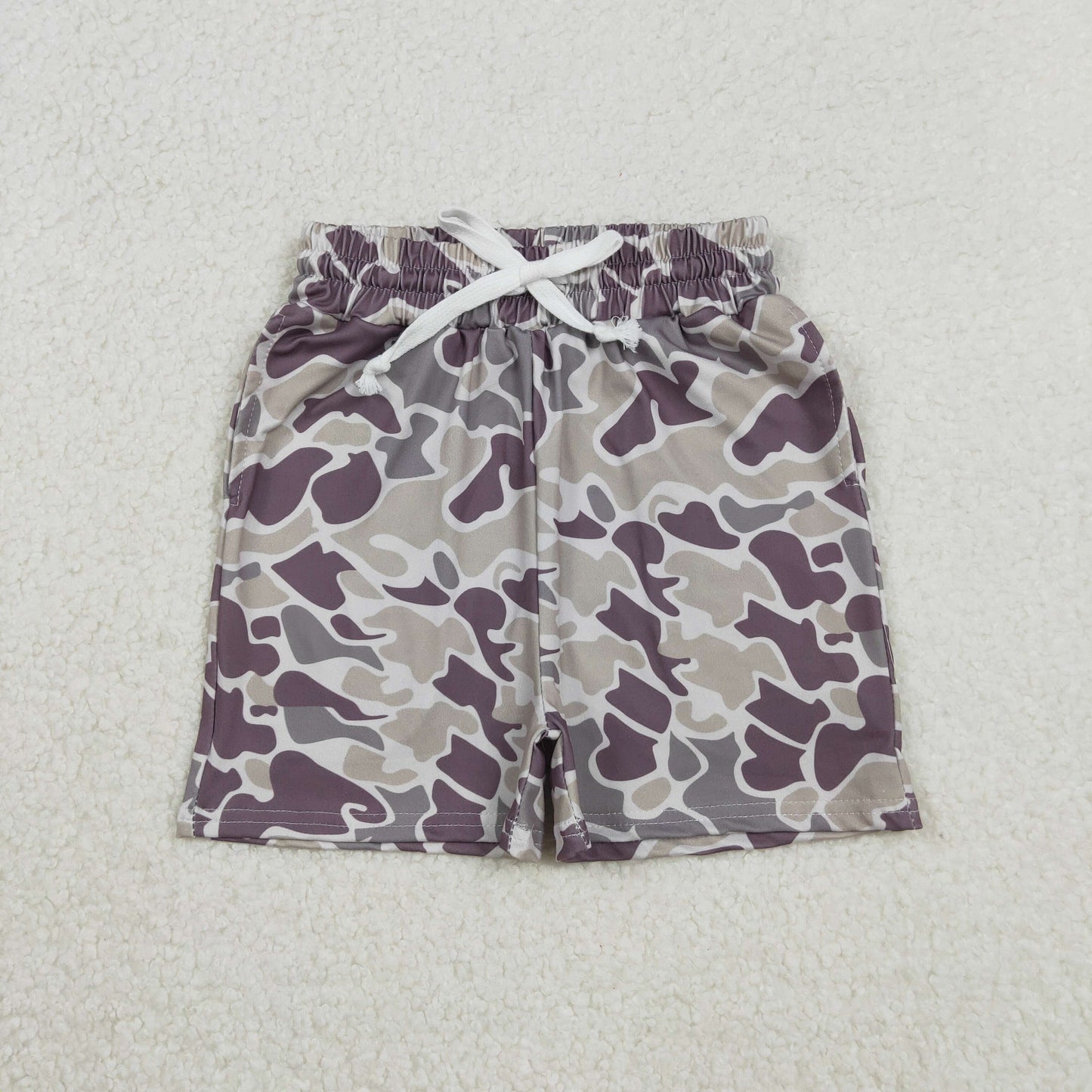 11.21 RTS NO MOQ （In stock）SS0733 Baby Boys Southern Dark Khaki Camo Pockets Shorts Bottom