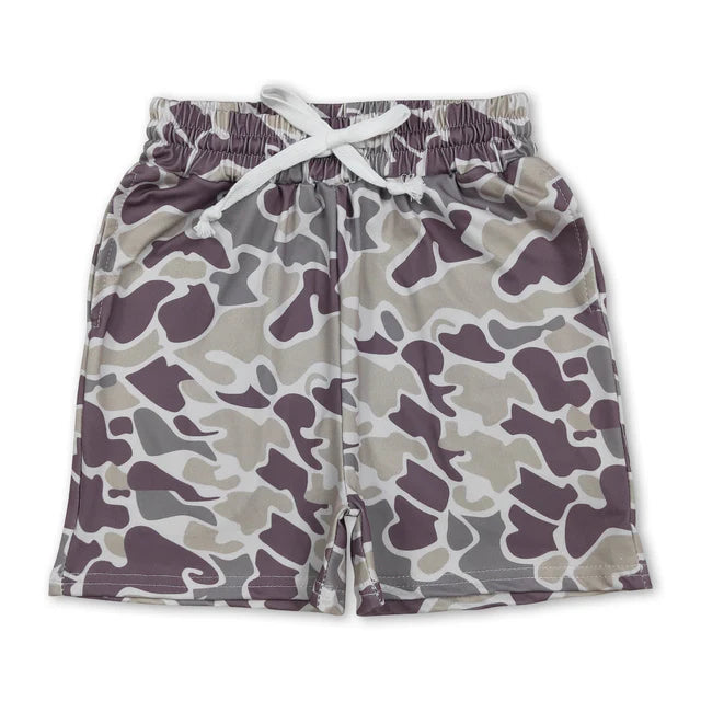 RTS Sibling 11 Colors Baby Boys Southern Camo Pockets Shorts Bottoms