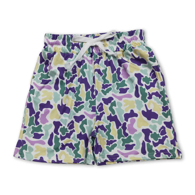 RTS Sibling 11 Colors Baby Boys Southern Camo Pockets Shorts Bottoms