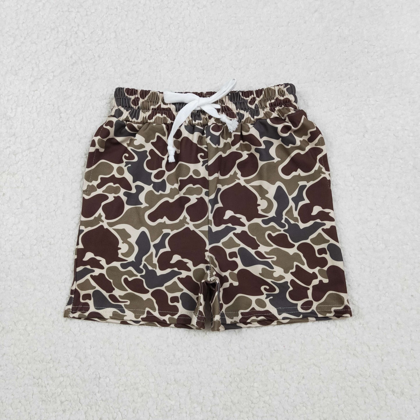 11.19 RTS NO MOQ （In stock）SS0735 Baby Boys Summer Shorts Baby Boys Southern Camo Pockets Shorts Bottom