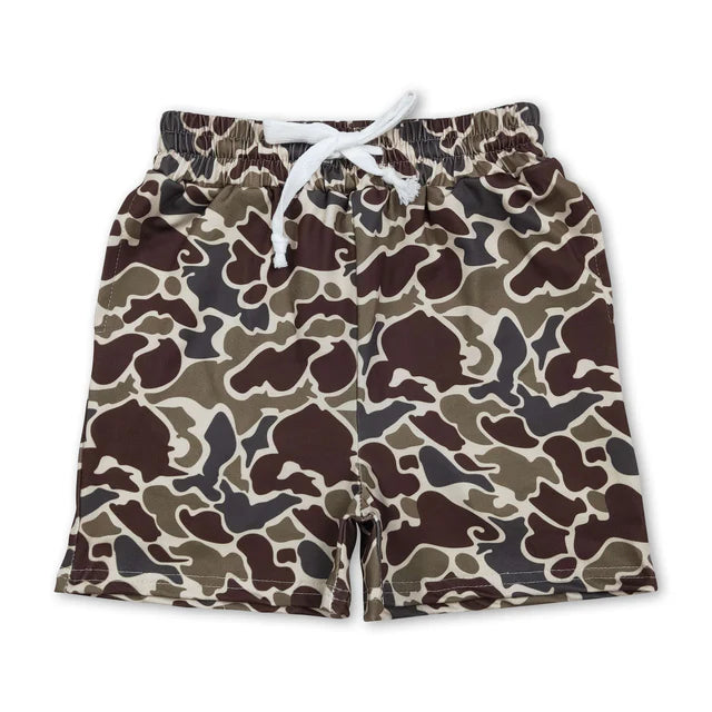 RTS Sibling 11 Colors Baby Boys Southern Camo Pockets Shorts Bottoms