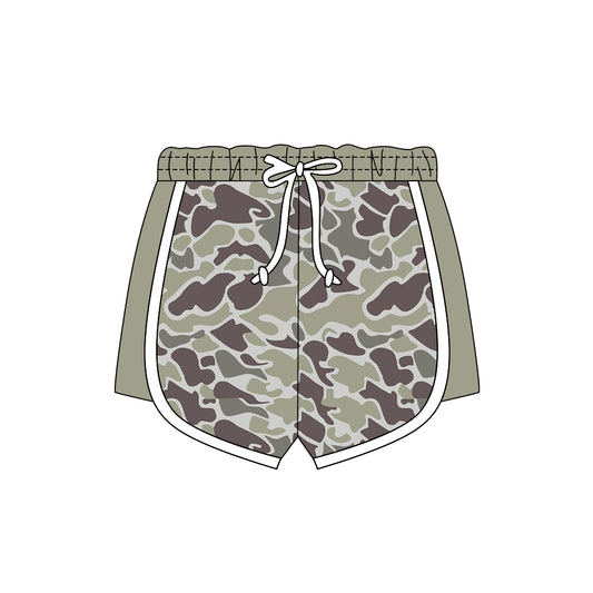 11.6 SS0738 Pre order No Moq Baby Girls Grey Camo Southern Shorts Bottom