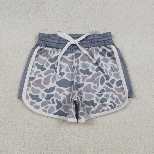 12.27 RTS NO MOQ （In stock）SS0740 Baby Boys Summer Shorts Baby Girls Southern Light Grey Camo Shorts Bottom