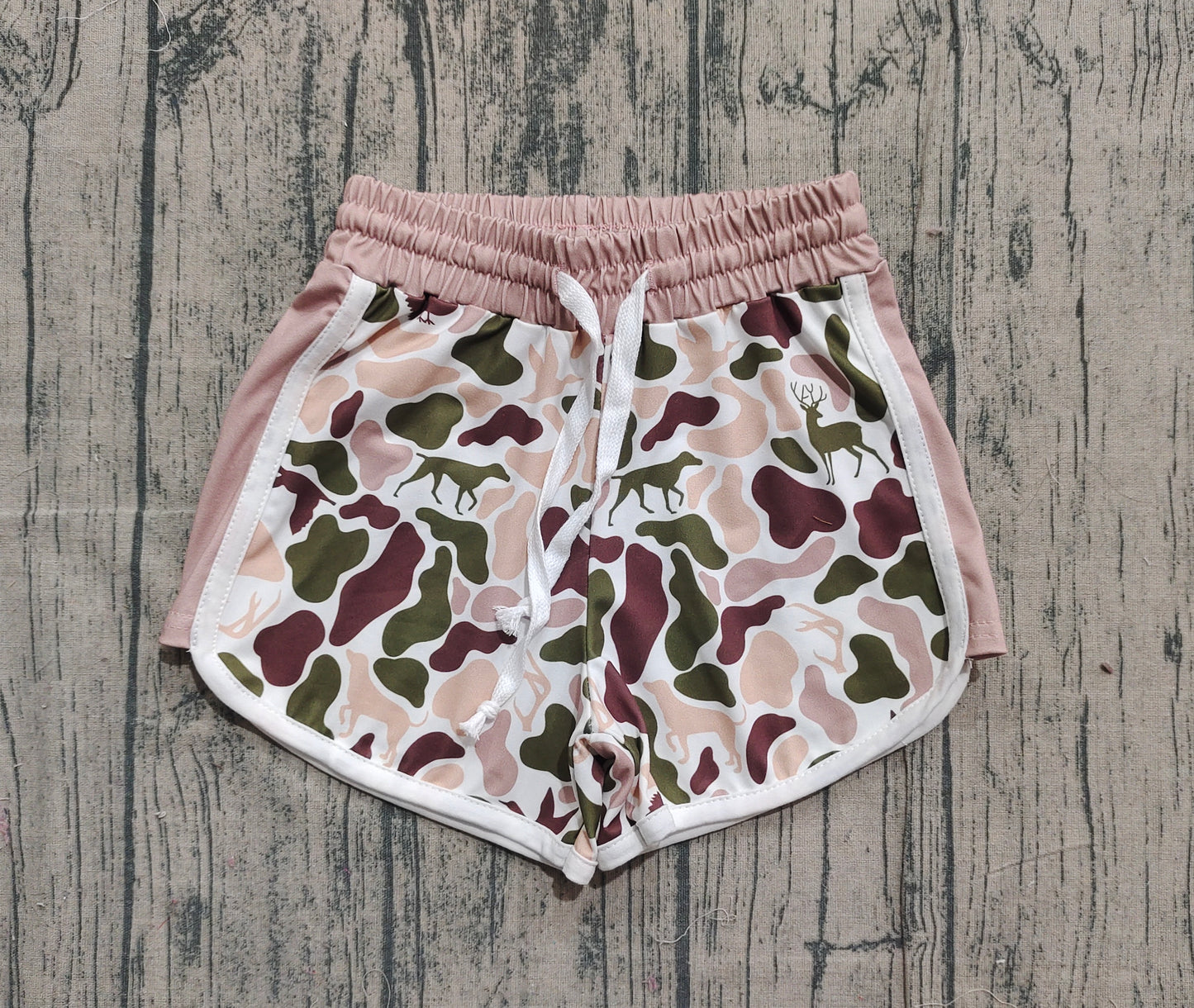 11.19 SS0743 Sample No Moq Baby Girls Ducks Dogs Deer Camo Southern Shorts Bottom