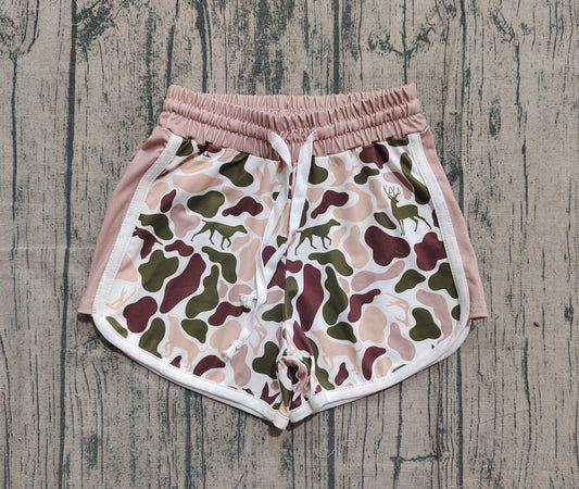 11.19 SS0743 Sample No Moq Baby Girls Ducks Dogs Deer Camo Southern Shorts Bottom
