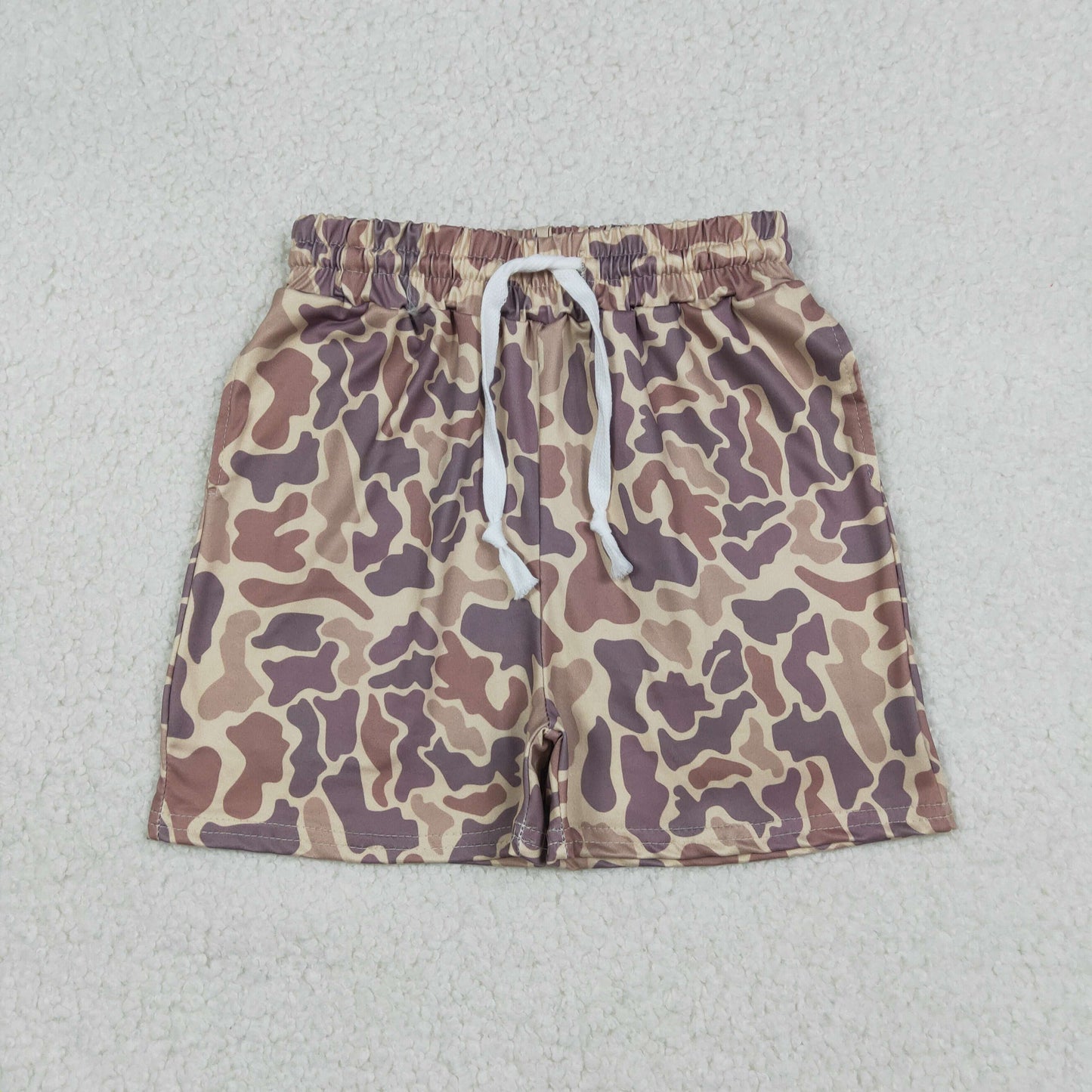 12.26 RTS NO MOQ （In stock）SS0762 Baby Boys Summer Shorts Baby Boys Southern Khaki Camo Pockets Shorts Bottom