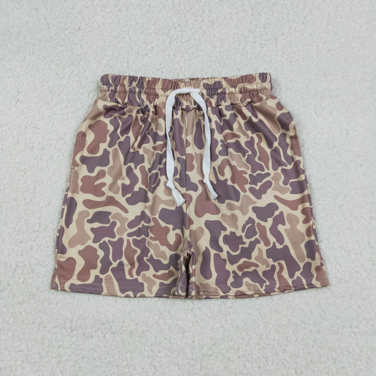 12.26 RTS NO MOQ （In stock）SS0762 Baby Boys Summer Shorts Baby Boys Southern Khaki Camo Pockets Shorts Bottom