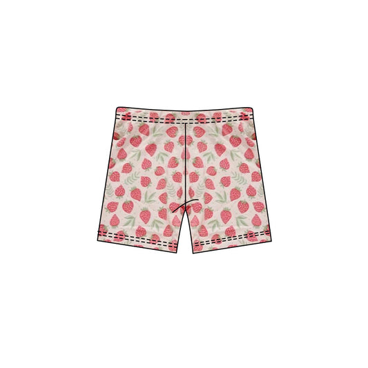 1.8 SS0789 Pre order No Moq Baby Girls Strawberry Shorts Bottom