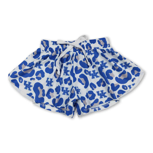 RTS Sibling Baby Girls Leopard Go Team Yoga Active Butterfly Shorts Bottom